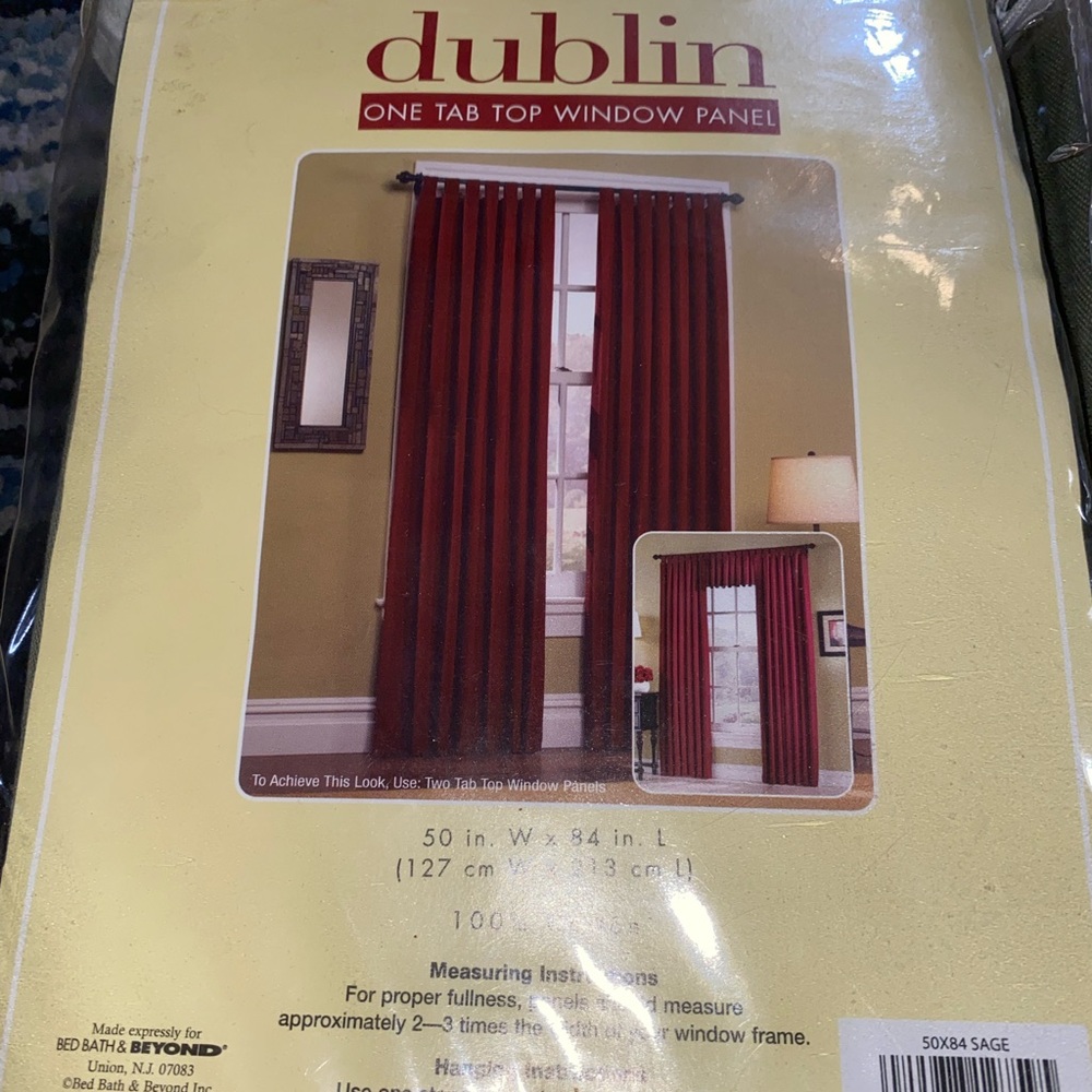 50”W x 84” L CURTAIN PANEL